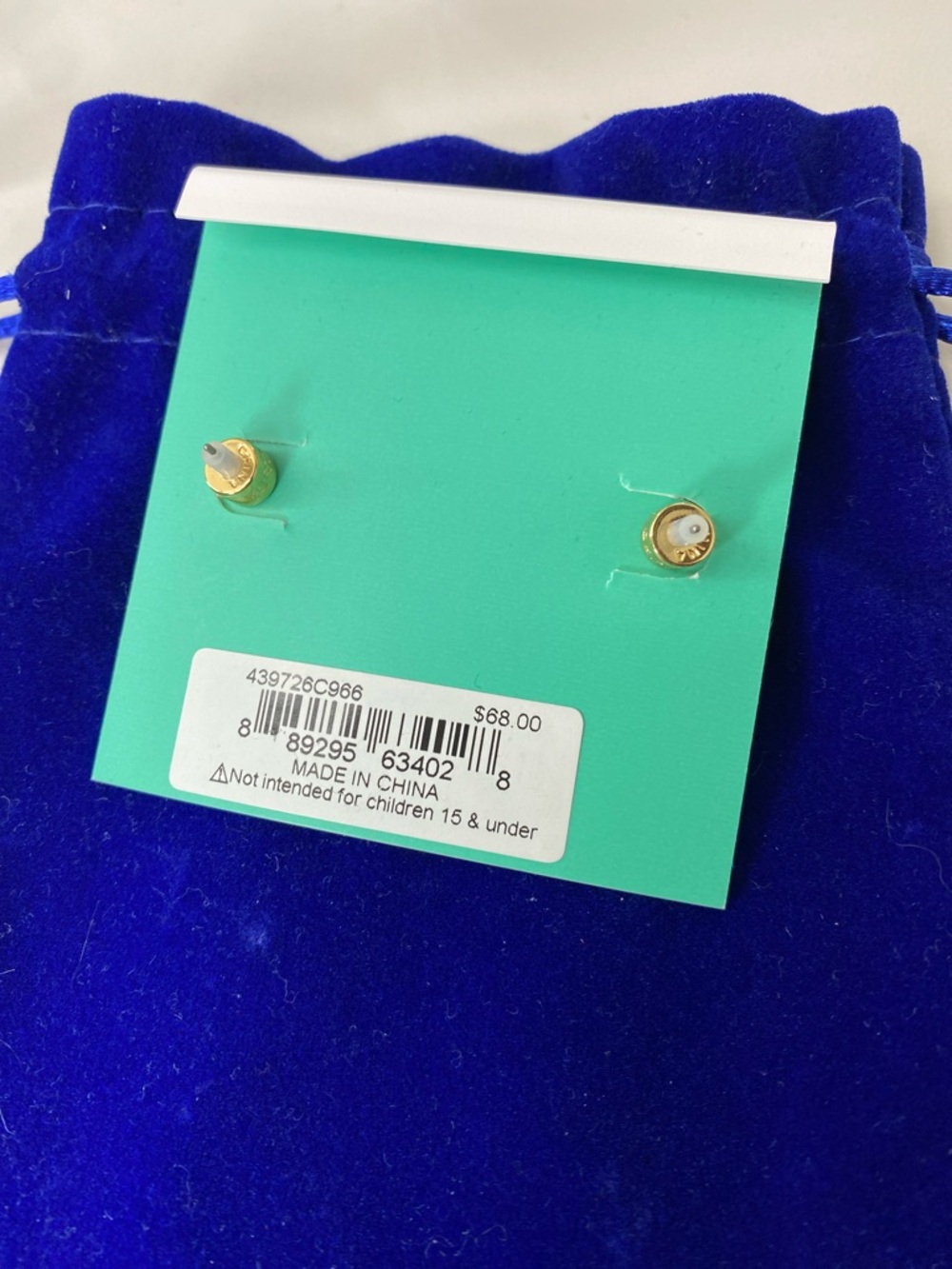 Kurt Geiger Multicolor Crystal Eagle Head Stud Earrings - Picture 6 of 6